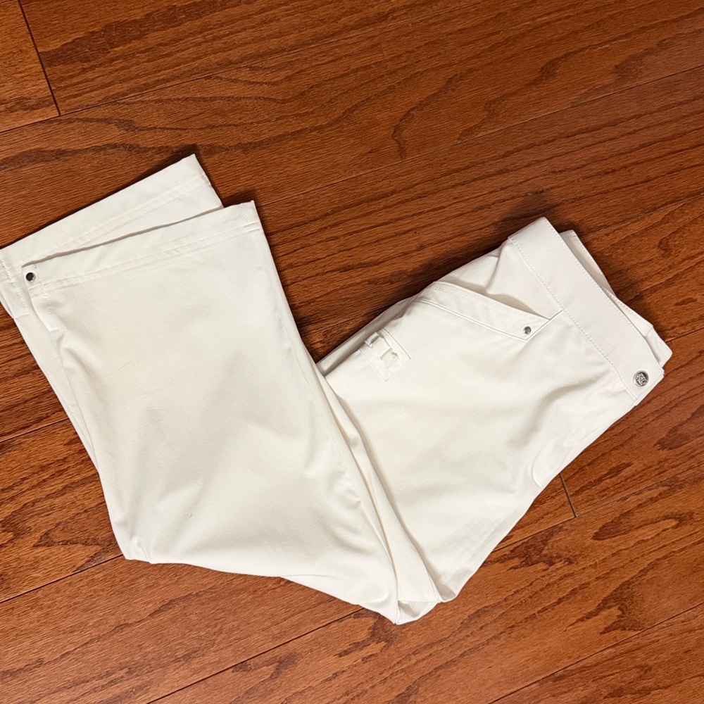 Adidas White Climalite golf pants - size 8